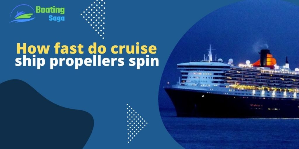 do cruise ships use propellers